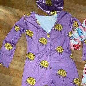 Pajamas with the matching Bonnet